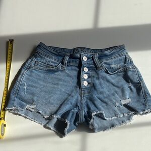 Arizona Jean Company Women's Distressed Blue Jean Shorts